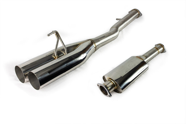 ISR Performance EP (Straight Pipes) Dual Tip Exhaust 4in - Nissan 350Z IS-EPDUAL-350BO