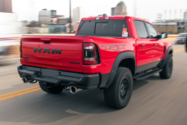 Corsa 2021-2024 Dodge Ram TRX Crew Cab Baja Catback Exhaust Dual Rear Gunmetal Tip 21190GNM