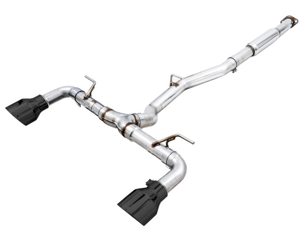 AWE Subaru BRZ / Toyota GR86 / Toyota 86 Track Edition Cat-Back Exhaust- Diamond Black Tips 3020-33279