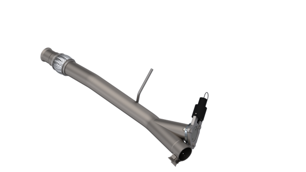QTP 14-18 Chevrolet Silverado 1500 4.8L/5.3L EC/CC Standard Bed 3in 304SS Aggressor Cutout Mid Pipe 510014