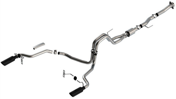 Borla F-150 2021 5.0L 2dr RC SB (122.8 WB) XL/XLT 3/2.25 SRE Cat-Back ATAK Black Chrome Tips 140869BC