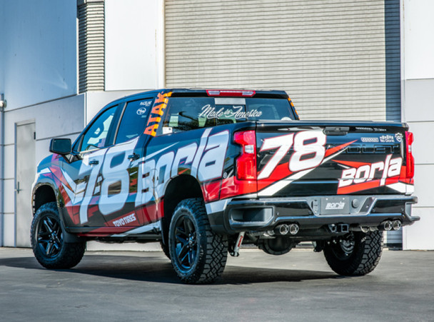 Borla 19 Chevrolet Silverado/GMC Sierra 1500 6.2L SS (S-Type) Catback Exhaust - Carbon Fiber Tips 140774CF