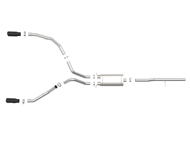 aFe Apollo GT Series 3in 409SS GM Silverado/Sierra 1500 09-19 V6-4.3/V8-4.8/5.3L - Black 49-44112-B
