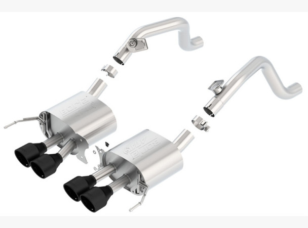 Borla 14-18 C7 Corvette Stingray Axle-Back ATAK Exhaust 2.75in To Muffler Dual 2.0in Out 4.25in Tip 11869CB