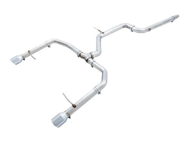 AWE Tuning 18-21 Volkswagen Jetta GLI Mk7 Track Edition Exhaust - Chrome Silver Tips (Fits OEM DP) 3020-22034