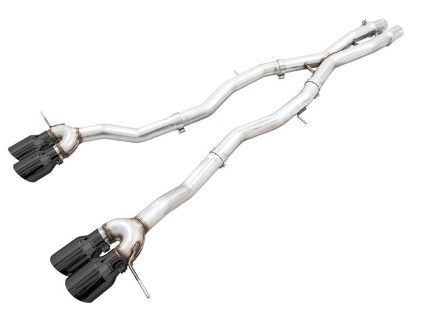 AWE Track Edition Catback Exhaust for BMW G8X M3/M4 - Diamond Black Tips 3020-42482