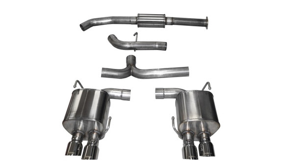 Corsa 2015-2021 Subaru WRX Cat Back Exhaust Polished Quad 3.5in Tips Sport 14857