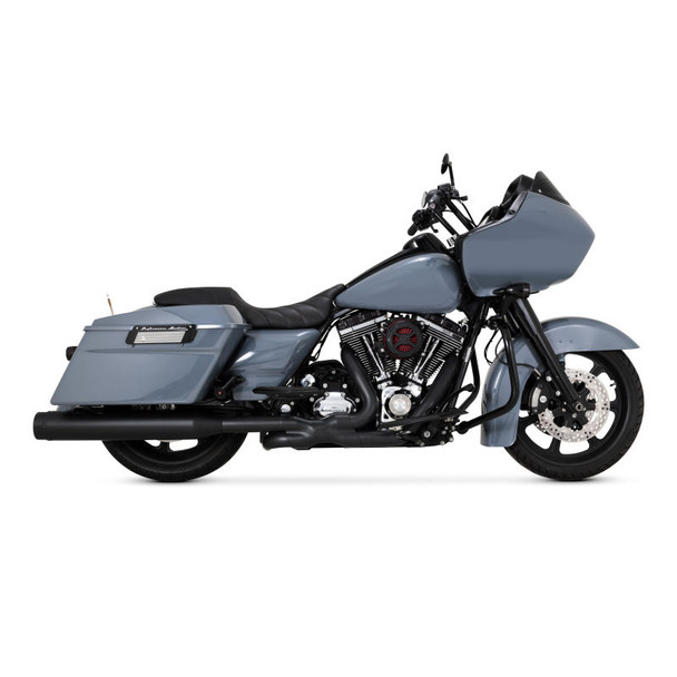 Vance & Hines HD Dresser 09-16 Power Duals Black PCX Header Exhaust 46332