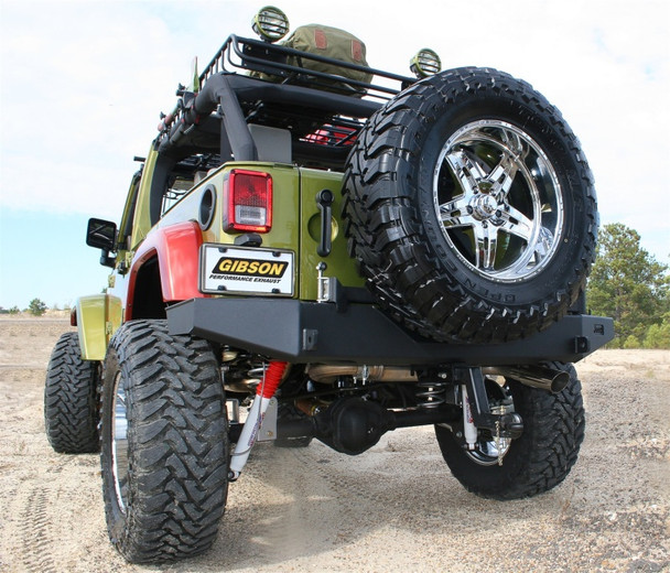 Gibson 07-17 Jeep Wrangler 3.6L Unlimited/ 07-11 Wrangler 3.8L Cat-Back Exhuast - Stainless 617301