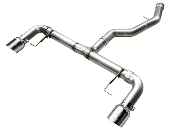 AWE 19-23 BMW 330i / 21-23 BMW 430i Base G2X Track Edition Axle Back Exhaust - Chrome Silver 3020-32429