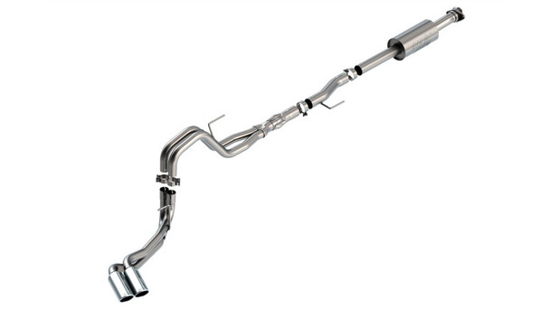 Borla F-150 2021 5.0L 4dr CC SB EC STB Lariat/KR/Platinum/LTD 3/2.25 DSE Cat-Back ATAK CHR Tips 140875