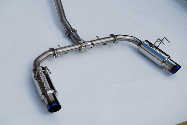 Invidia 2022+ Honda Civic Si (1.5T) 70mm N1 Cat Back Exhaust - Burnt TI Tips HS22HS4GD1STL