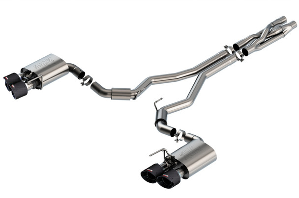 Borla 2020 Ford GT500 5.2L AT 3in ATAK CatBack Exhaust w/ Carbon Fiber Tips 140837CF