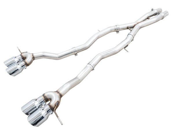 AWE Track Edition Catback Exhaust for BMW G8X M3/M4 - Chrome Silver Tips 3020-43482