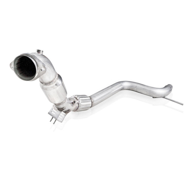 Stainless Works 2015-16 Mustang Downpipe 3in High-Flow Cats Factory Connection M15EDPCAT