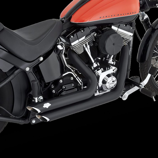 Vance & Hines HD Softail 12-17 Shortshots Staggered PCX Full System Exhaust 47325