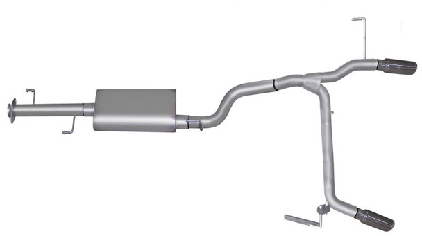 Gibson 07-14 Toyota FJ Cruiser Base 4.0L 2.5in Cat-Back Dual Split Exhaust - Aluminized 18808