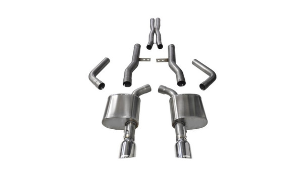 Corsa 2015-2023 Dodge Charger SRT/Scat Pack/R/T 6.4L Polished Xtreme Cat-Back Exhaust 14996
