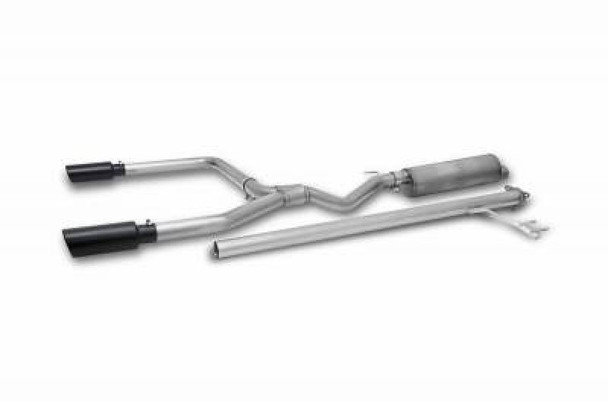 Gibson 17-20 Honda Ridgeline 3.5L Black Elite Dual Split Cat-Back Exhaust - Stainless 614002B