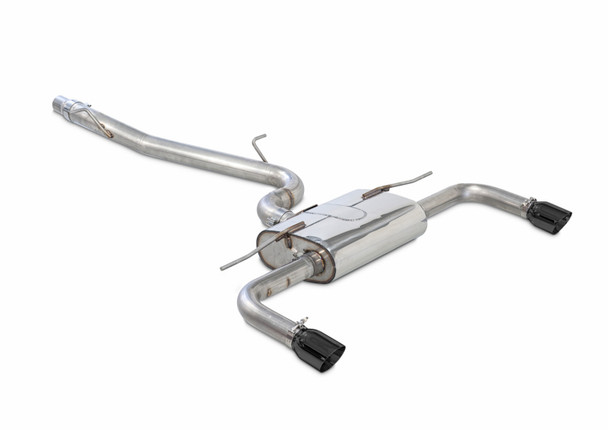 AWE Tuning Audi 8V A3 Touring Edition Exhaust - Dual Outlet Diamond Black 90 mm Tips 3015-32058