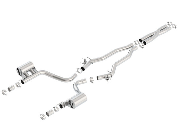 Borla 15-16 Dodge Challenger Hellcat 6.2L V8 ATAK w/ Valve Simulator CB Exhaust Factory Valance 140648