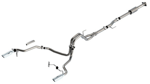 Borla F-150 2021 2.7L/3.5L 2/4wd 4dr CC SB EC STB Lari/King R/Plinum/LTD 3/2.25 Cat-Back AK CHR Tips 140864