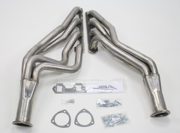 JBA 65-73 Ford Mustang 260-302 SBF 4 Speed C4/C6/AOD 1-3/4in Primary Raw 409SS Long Tube Header 6610S