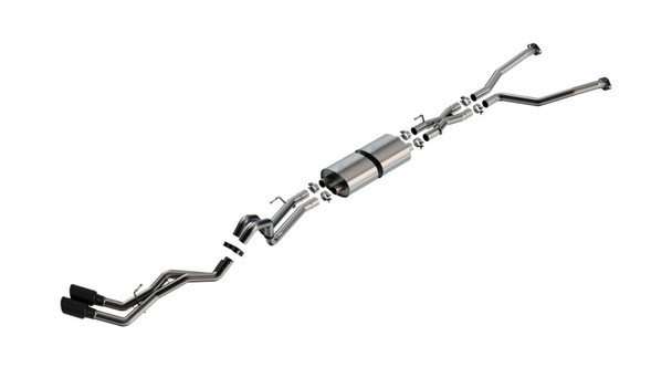 Borla 22-24 Toyota Tundra 3.4L V6 (Inc. Hyb.) Ext. Cab/STD Bed/145.7in WB ATAK Cat-Back - Blk Chrm 140940BC
