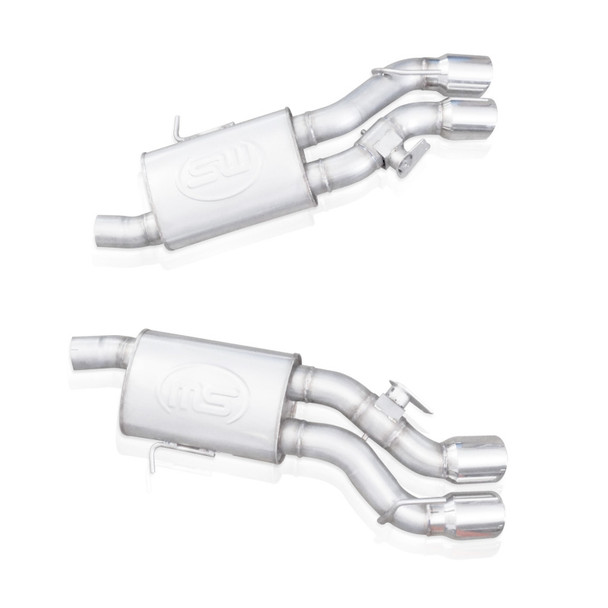 Stainless Works 2016-18 Cadillac CTS-V Sedan Axleback System Dual-Mode Turbo Mufflers 4in Tips CTSV16MKS-FC