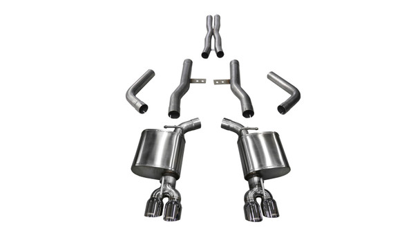 Corsa 2015-2023 Dodge Challenger Hellcat Dual Rear Exit Extreme Exhaust w/ 3.5in Polished Tips 14989