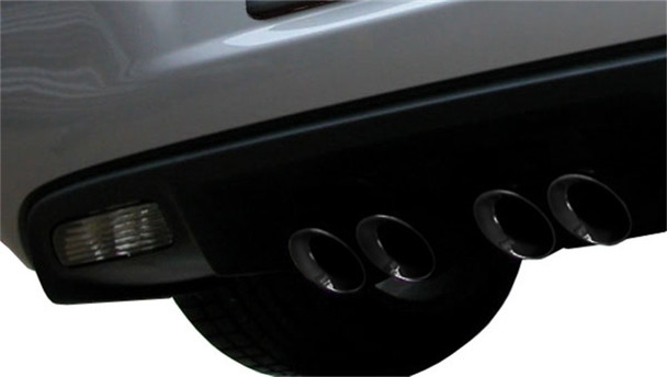 Corsa 2005-2007 Chevrolet Corvette C6 6.0L V8 Black Sport Axle-Back Exhaust 14169BLK