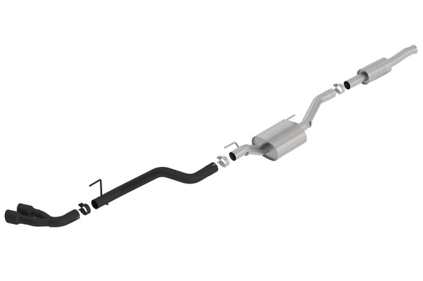Borla 2020 Jeep Gladiator JT 3.6L V6 AWD ATAK Dual Side Catback w/ Black Tips 140813CB