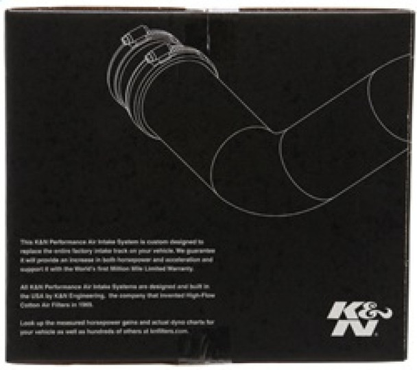 K&N 07-08 Chevy Silverado 1500 4.8L/5.3L V8 / 07-08 GMC Yukon 4.8L/5.3L V8 Black Perf Intake Kit 71-3058