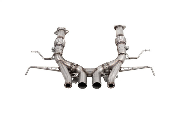 Corsa 23-24 Chevrolet Corvette C8 Z06 3in Valved Cat-Back Exhaust Muffler Delete Track Systemw/o Tip 21113