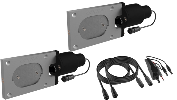 QTP Bolt-On QTEC Dual Low Profile Oval Electric Cutout Valves - Pair QTEC66