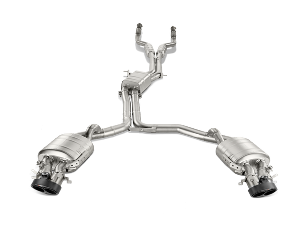 Akrapovic 14-17 Audi RS7 Sportback (C7) Evolution Line Cat Back (Titanium) w/ Carbon Tips S-AU/TI/4H
