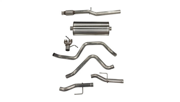 Corsa 2019-2024 Chevy Silverado 5.3L Crew Cab 3in Cat-Back Dual Rear Exit w/ Polished Tip 21028
