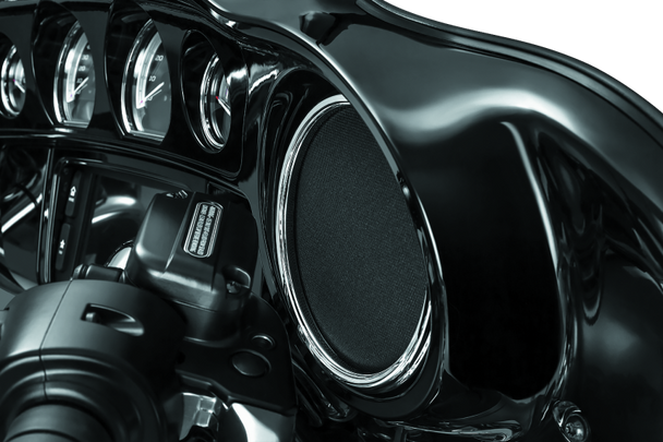 Kuryakyn Corona Speaker Grills Chrome 7377