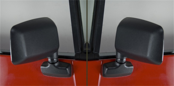 Omix Door Mirror Kit Black- 87-95 Jeep Wrangler YJ 11002.19