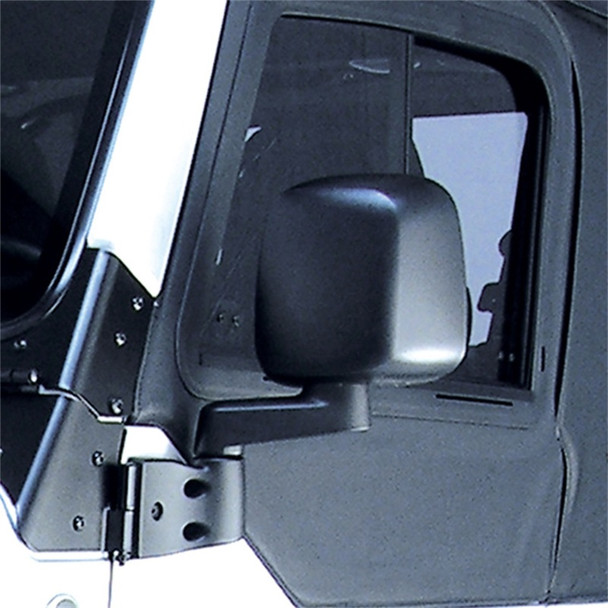 Omix Door Mirror Black Left- 87-06 Jeep Wrangler 11002.11