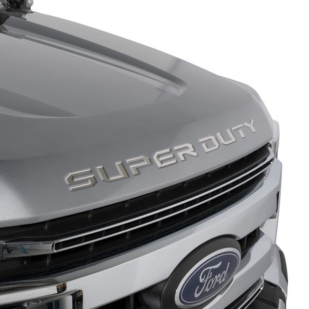 Putco 2023 Ford Super Duty Hood Lettering Ford Lettering Emblems (Stainless Steel) 55562FD