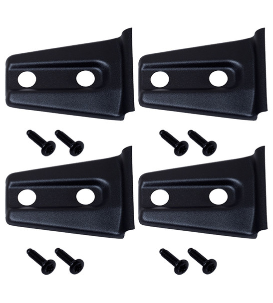 Kentrol 07-18 Jeep Wrangler JK Door Hinge Overlays 4 Pieces 2 Door - Textured Black 80020