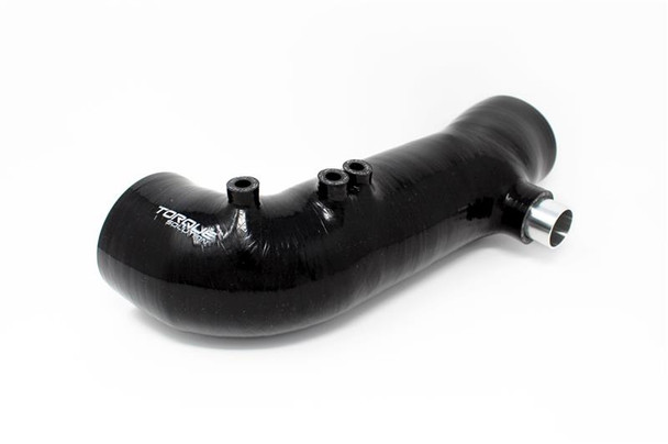 Torque Solution Turbo Inlet Hose Black (Recirc): 02-07 WRX / 04-20 STI / 05-09 Legacy GT (3in Inlet) TS-SU-565-R