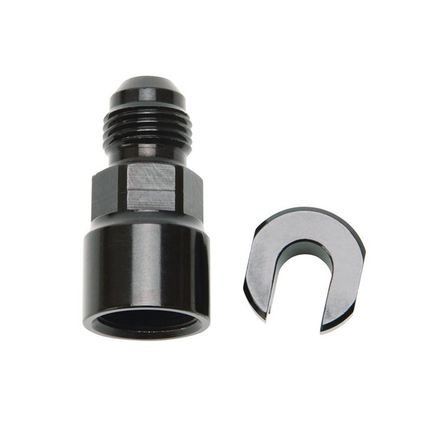 Russell Performance -6 AN Male to 3/8in SAE Quick-Disconnect Female (Black Single) 644123
