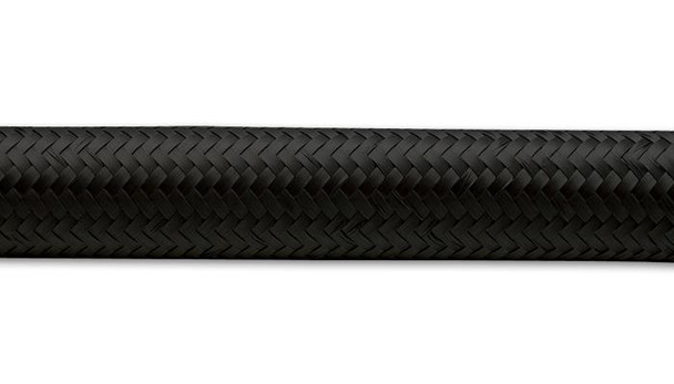 Vibrant -20 AN Black Nylon Braided Flex Hose (2 foot roll) 11965