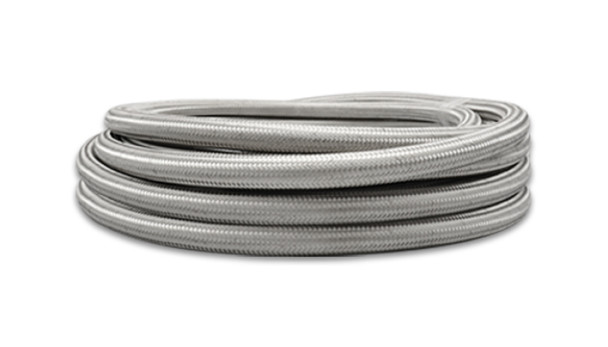 Vibrant SS Braided Flex Hose with PTFE Liner -4 AN (5 foot roll) 18434