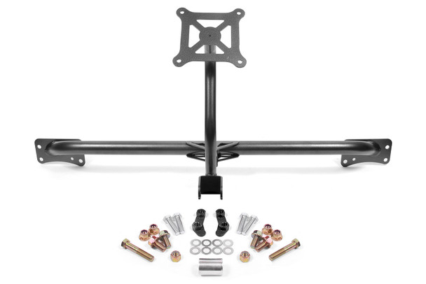 BMR 2015-2019 Ford Mustang Bolt-On Parachute Mount - Black Hammertone PM760H