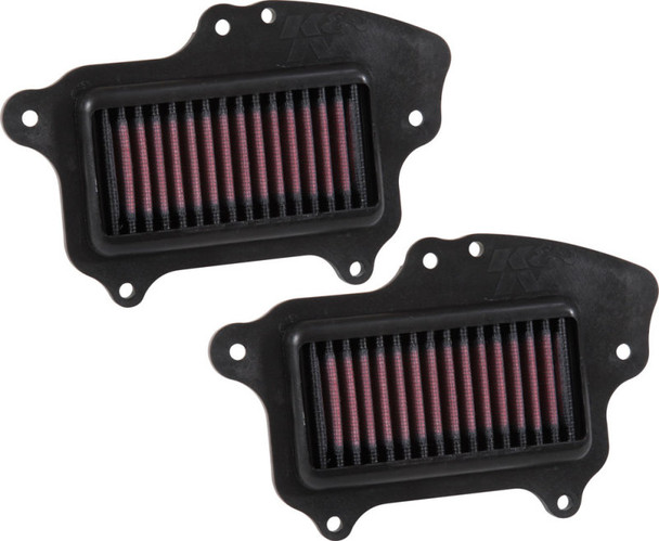 K&N 16-17 Suzuki Boulevard M90 1462CC Replacement Drop In Air Filter (Set of 2) SU-1409