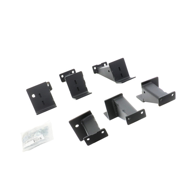 Go Rhino 07-18 Jeep Wrangler JKU 4dr Brackets for Dominator Xtreme Frame Slider - Tex. Blk FSD4505TK
