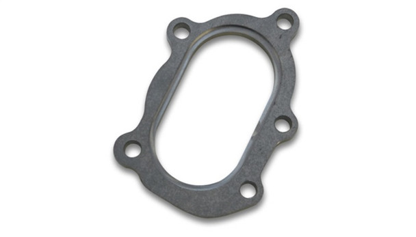 Vibrant GT25R / GT28R Discharge Flange with Oval Outlet (5 Bolt) T304 SS 1/2in Thick 1448